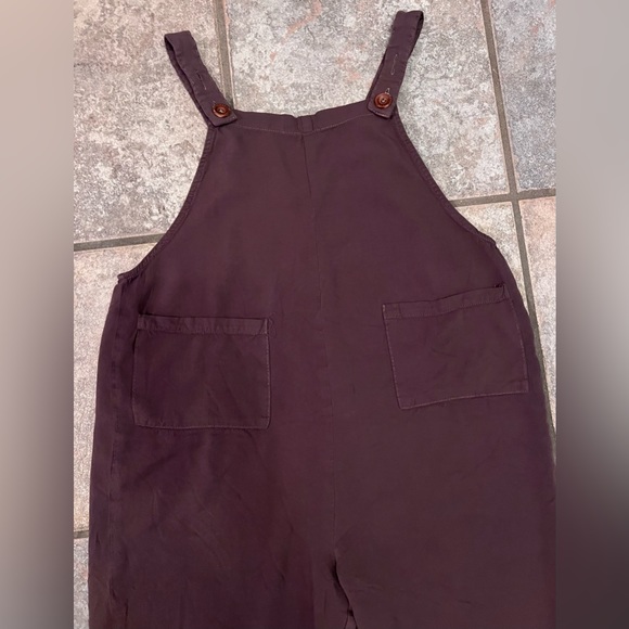H & M Cropped Overall in Brown SIZE Small - Picture 7 of 8